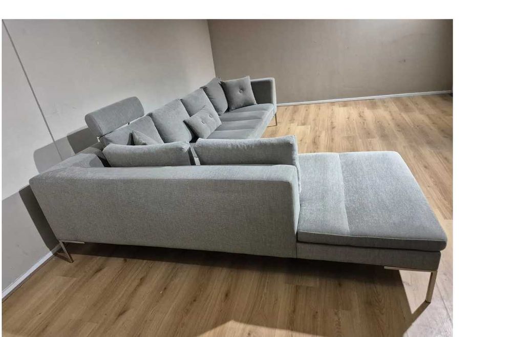 Монтел Ъглов Диван - Сив