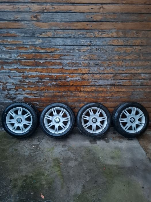 Roti jante+cauciucuri 195/55/R 15, dot 2023 M+S  iarna,seat ,vw, audi,