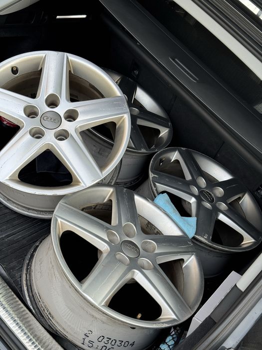 Set jante originale Audi S-line R17 5x112 , 7.5J x 17H2, A6, A4 B6,