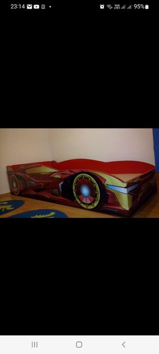 Pat cu imprimeu masina