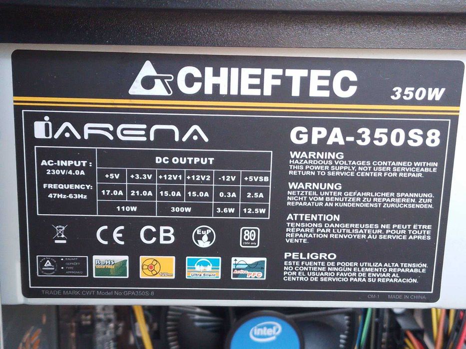 Настолен компютър с Intel i5-3470, 12GB DDR3 RAM, 500GB HDD, HDMI out