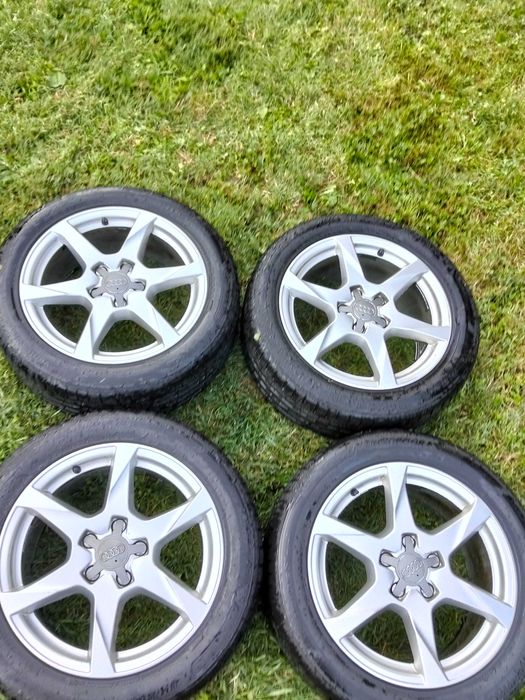 Vând jante audi A4 R17 + anvelope Hankook vara an 2023