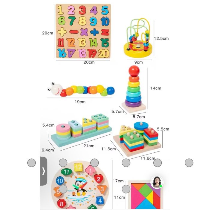 Set joc din lemn pentru copii de peste 3 ani