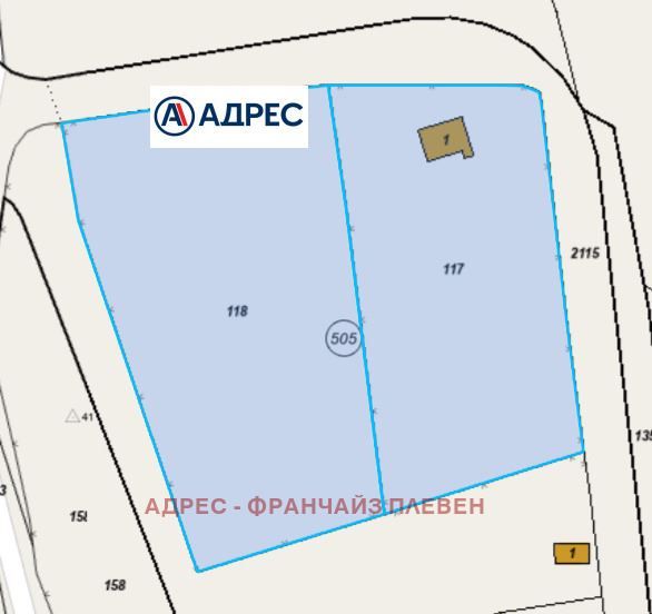 Парцел в Ловеч, област-с.Голяма Желязна площ 5704 цена 67500
