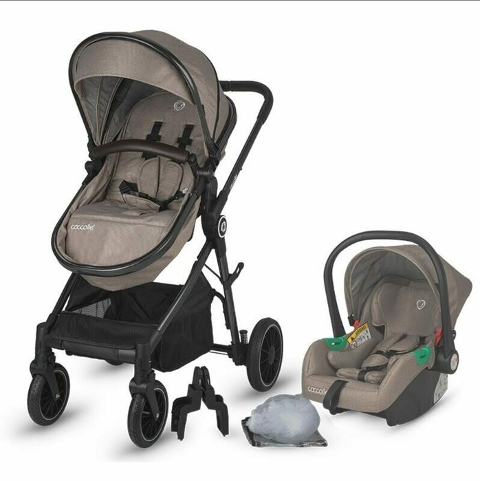 Carucior 3 in 1 Coccolle Ago, pliabil, copertina XXL