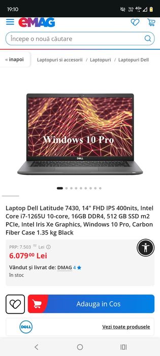 Laptop Dell i7-1265u