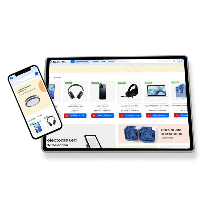 Creare site web - 600 LEI / Creare Magazin Online - 1.400 LEI