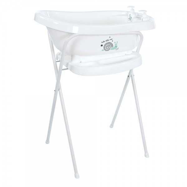 Бебешка вана за къпане Bebe Jou със стойка и приставка за новородено