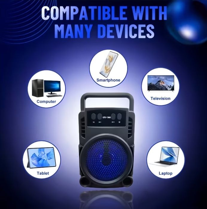 Boxă GTS-1360 prin Bluetooth