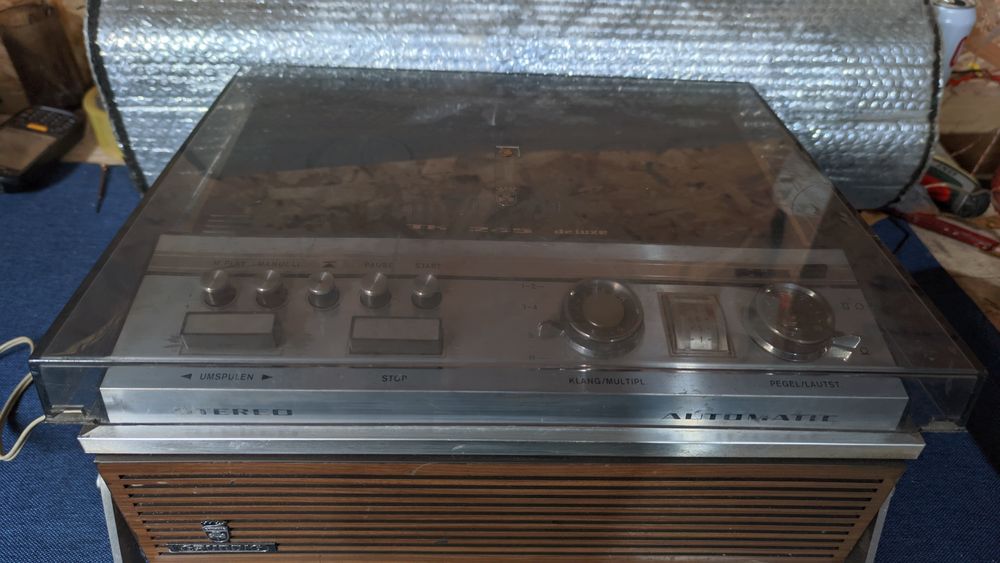 Magnetofon Vintage Grundig TK 245 Deluxe – Stereo, Hibrid (Lămpi)