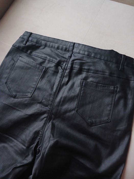 Только до 1 мая! Брюки джеггинсы кожаные скинни, большой размер