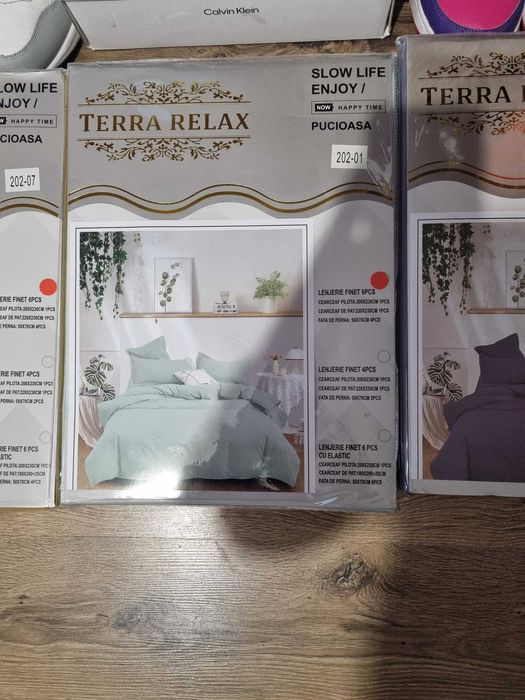 Set 6 piese lenjerie din finet - TERRA RELAX