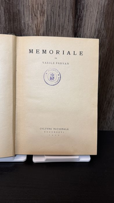 Carte interbelică: “Memoriale” de Vasile Pârvan, an 1923