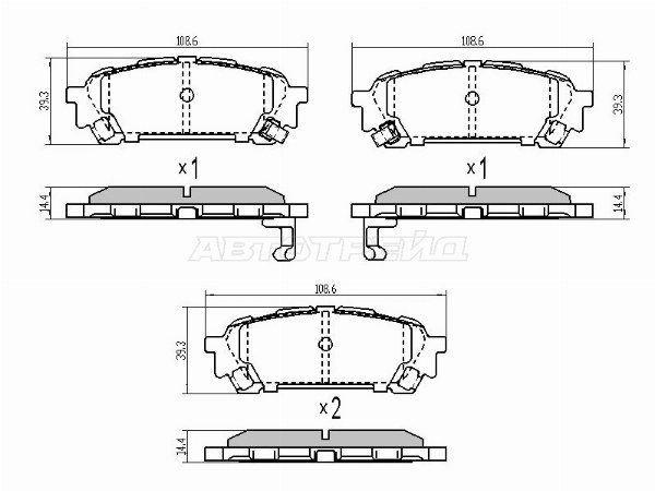Колодки тормозные Subaru Forester