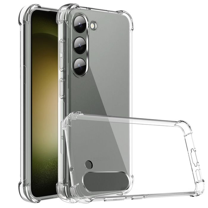 Прозрачен Силиконов Удароустойчив Кейс за Samsung Galaxy S24 Ultra S23