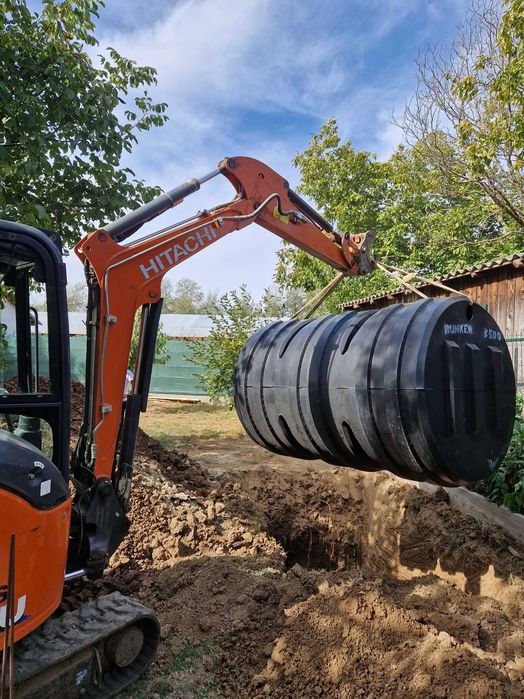 Miniexcvator, excavator, santuri, sapaturi