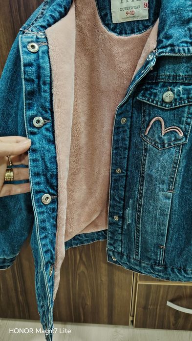 Geacă denim îmblănită 9-10 anisori