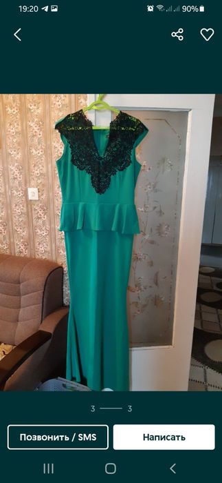 Вечернее платье русалка