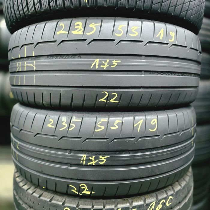 2x 235/55/19 VARA DUNLOP 2022 Stare excelentă