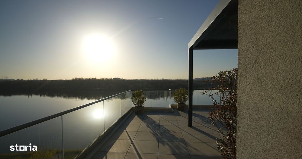 Penthouse pe malul lacului cu terasa de 100mp - Lebada Lake Residence