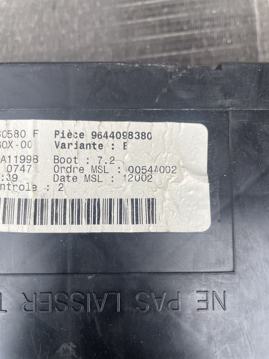 пежо 307 2.0 hdi 90 hp  компютър с ключ комплект.SIMENS    5WS40030B-T