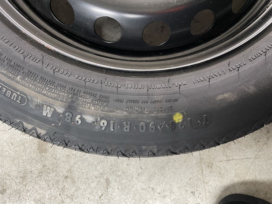 Roata rezerva slima 5 x 120 Audi / VW / Mercedes 125/90/R16 125/70/R19