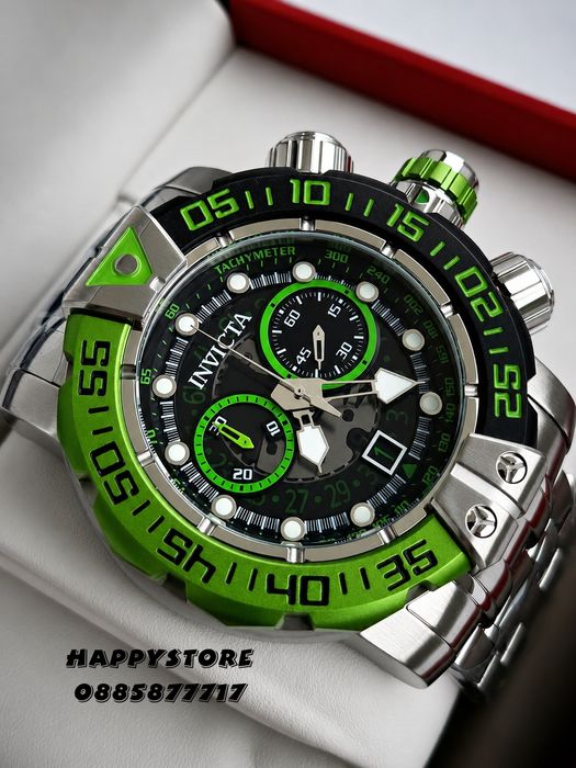 INVICTA Foxhound full metal Silver 57 mm, Инвикта нов мъжки часовник