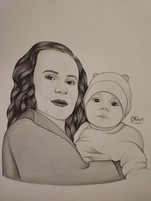 Portrete în creion