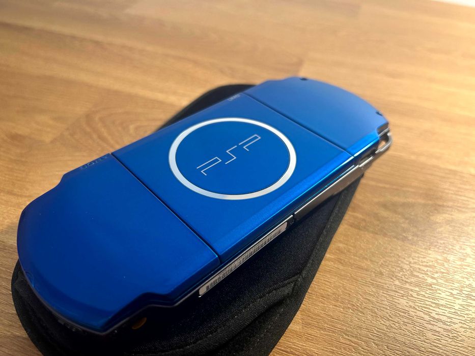 PSP 3000 Hybrid Black/Blue modată — combinație unicat, garanție 12 luni | Japonia