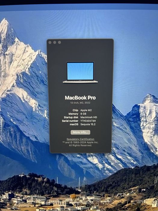 macbook pro M2, 13 дюйм, 2022