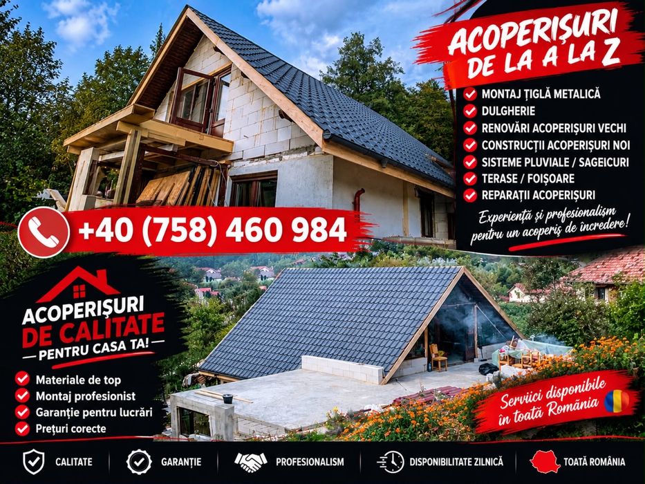 Acoperisuri complete si reparati de urgenta