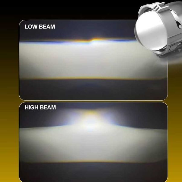 Bi-LED лупи за вграждане, 2.5 инча, 80W 7000lm, 12V,2бр