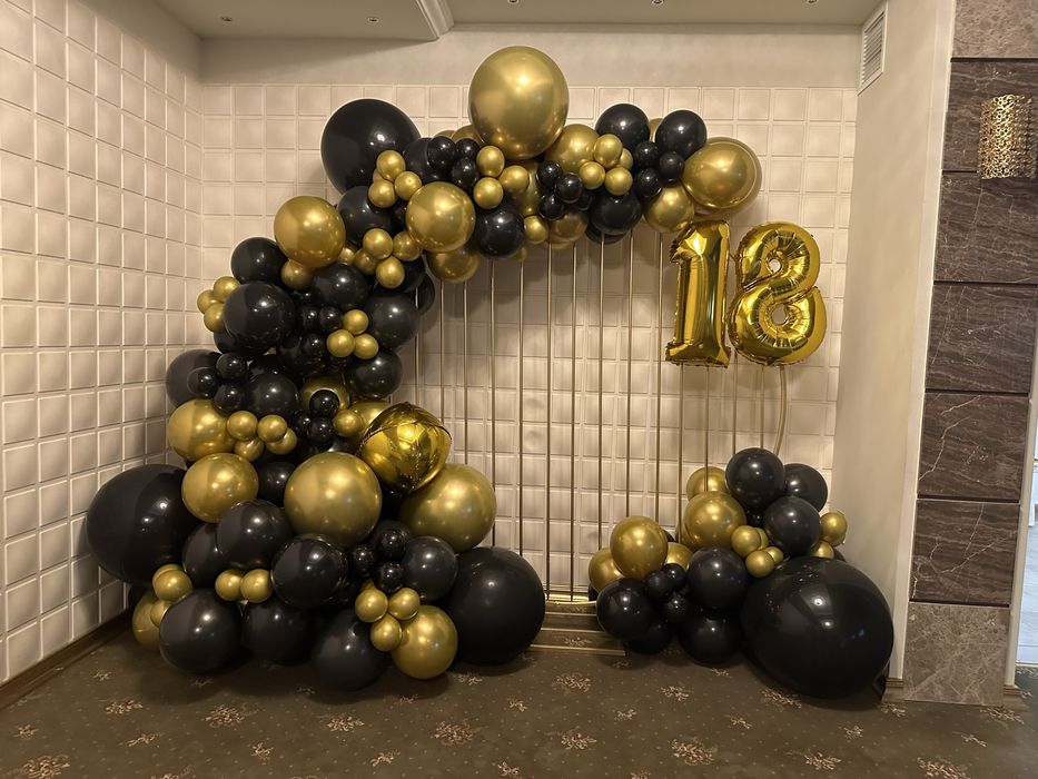 Supurt metalic Auriu fotocorner pentru baloane sau flori