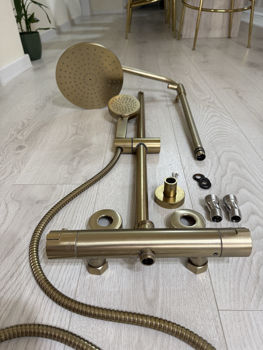 Vand baterie dus aurie  cu termostat