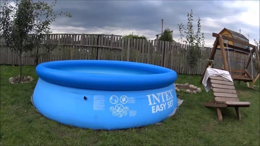 Puflanadigan basseyn Intex Easy Set, 244/61 sm, 1942 l, butun oila uch