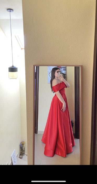 Rochie lunga din tafta