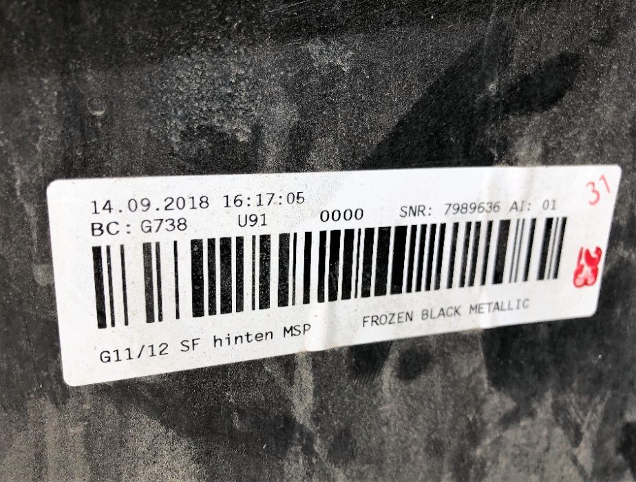 BMW seria 7 G11 G12 bara spate M pachet M50d M paket 750d 750