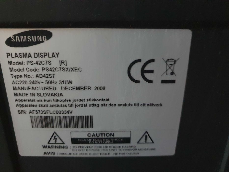 TV plasmă Samsung 106cm (PS-42C7S)