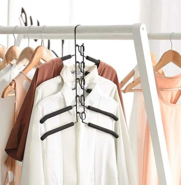 ЛИКВИДАЦИЯ Удобни и практични закачалки 5в1 за Вашите дрехи!