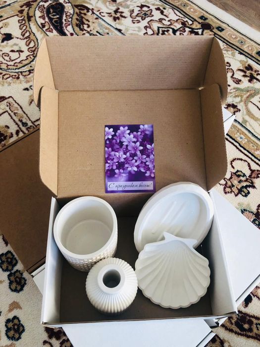 Шкатулки из гипса