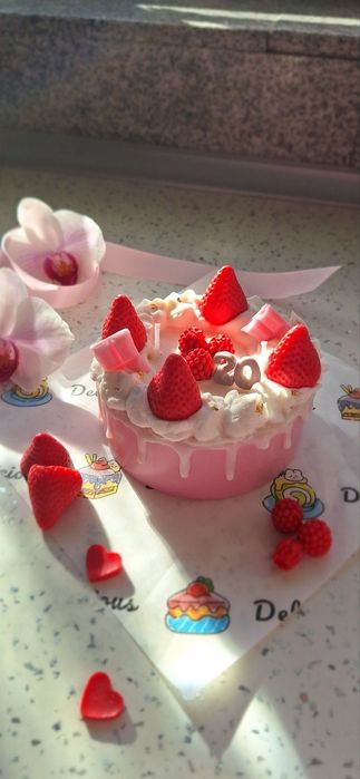 Соева свещ торта