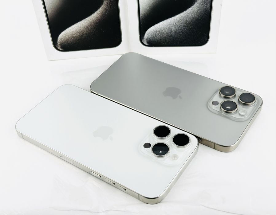 Apple iPhone 15 Pro Max 256GB Natural / White Перфектен! Гаранция!