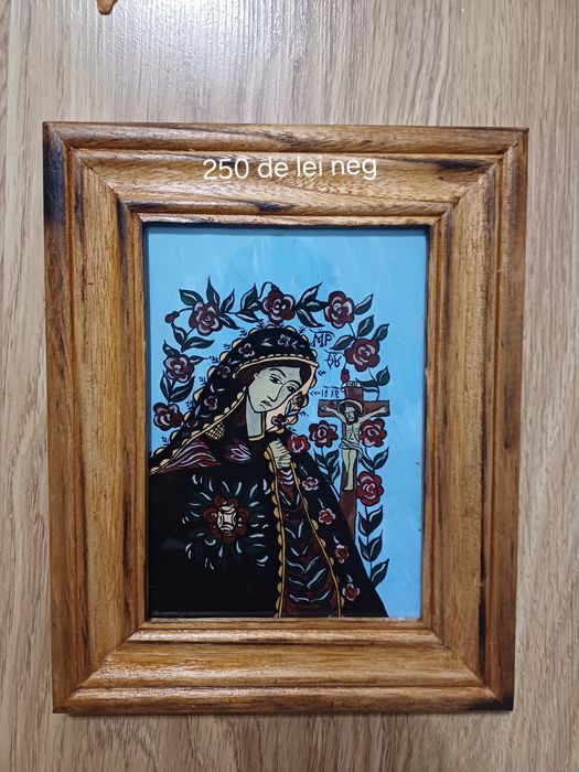 Icoane decorative pe sticlă