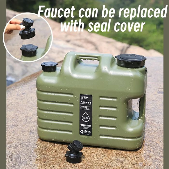 Canistră / bidon / rezervor pentru apă/vin cu robinet  - 18,5 litri