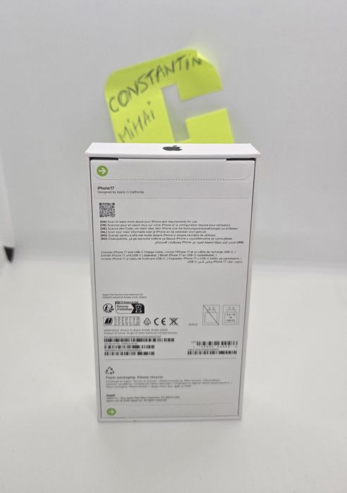 iPhone 17 SIGILAT | 512GB Black – Neactivat