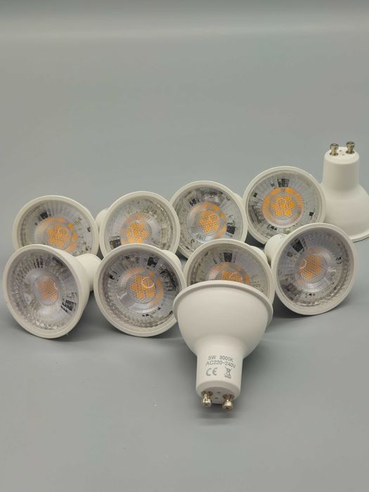 Комплект от 10 бр. LED GU10 крушки 5W 3000K топла светлина