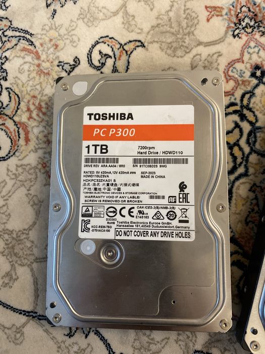 Продам жёсткий диск для видеонаблюдения 1 Tb