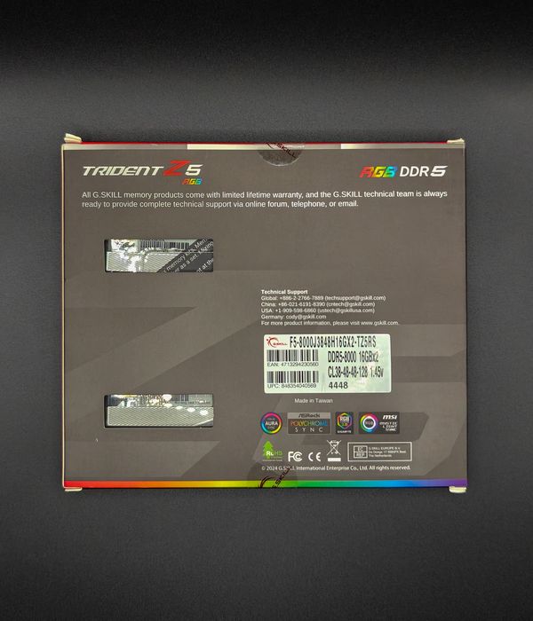 G.Skill Trident Z5 32 GB (2х16) DDR5-8000 RAM Памет