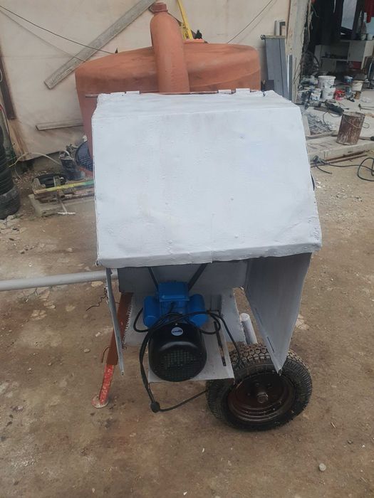 Betoniera  mare 500l tractabila hibrida motor benzina/electric 3,5kw