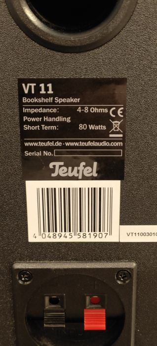 Boxe bookshelf (de raft) NOI HI-FI ultracompacte TEUFEL VT11 80w DIN , 50w RMS